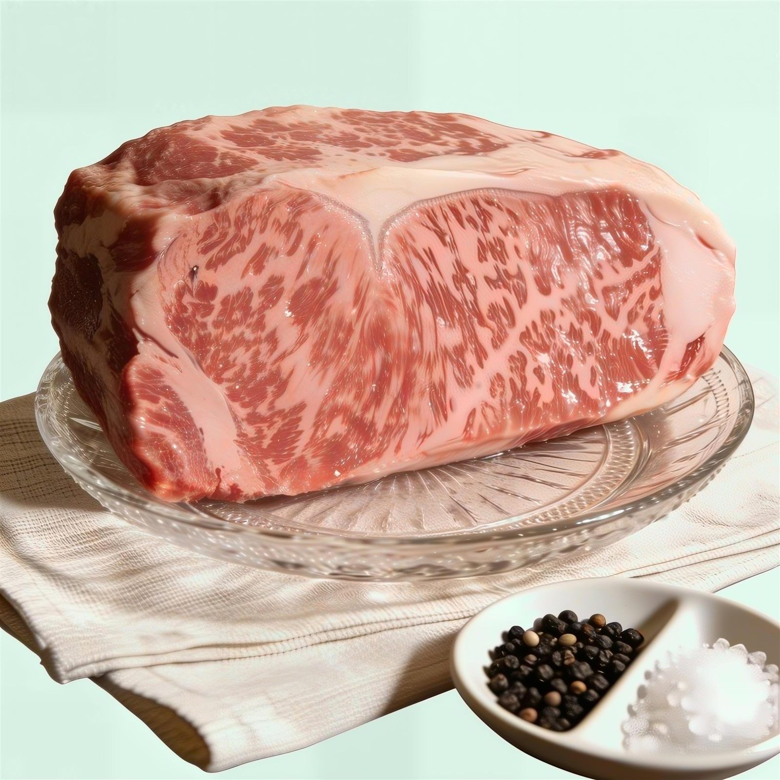 Wireless thermometer probe in grilled steak