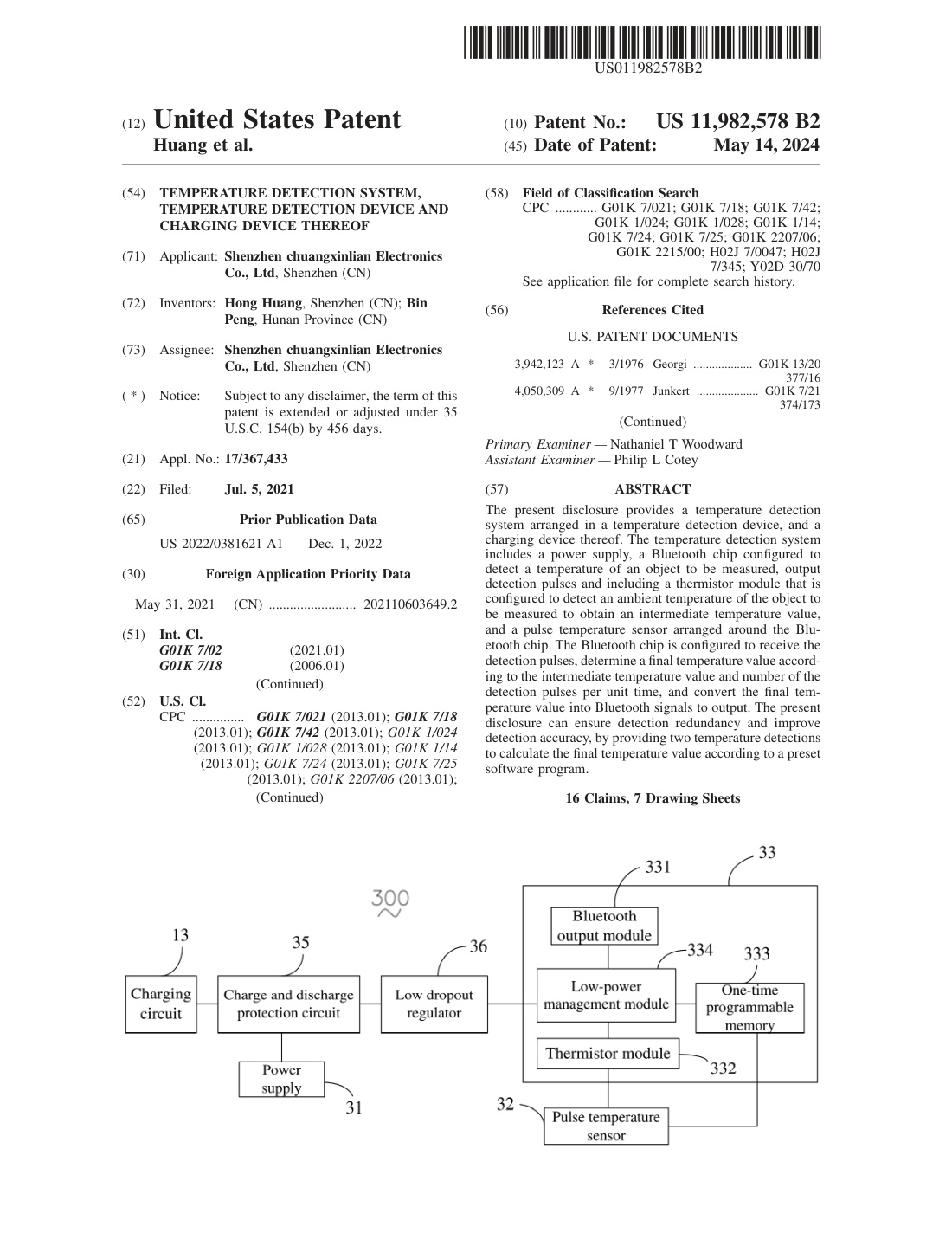 US Patent 11,982,578 B2 certificate